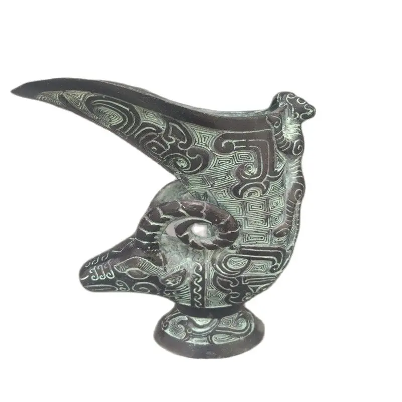 Antique bronze ware twelve zodiac sheep cup bronze ware ornament pure copper sheep wine cup collection
Antique bronze ware twelve zodiac sheep cup bronze ware ornament pure copper sheep wine cup collection