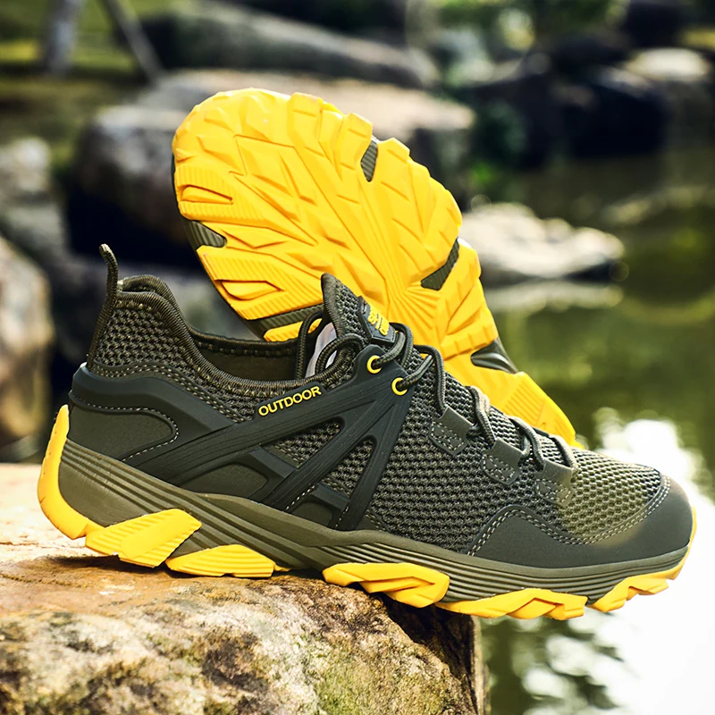 Summer Massaging Hiking Shoes Men Outdoor Mountain Trekking Shoes Sandals Breathable Anti-skid Trail Climbing Sneakers Male 2021
Summer Massaging Hiking Shoes Men Outdoor Mountain Trekking Shoes Sandals Breathable Anti-skid Trail Climbing Sneakers Male 2021