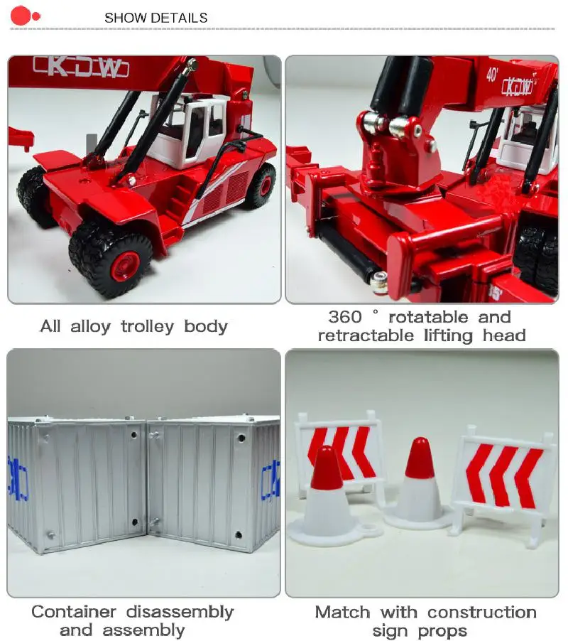 Toy car 1:50 all alloy toy engineering container front crane model fine collection furnishings simulation engineering vehicle
Toy car 1:50 all alloy toy engineering container front crane model fine collection furnishings simulation engineering vehicle