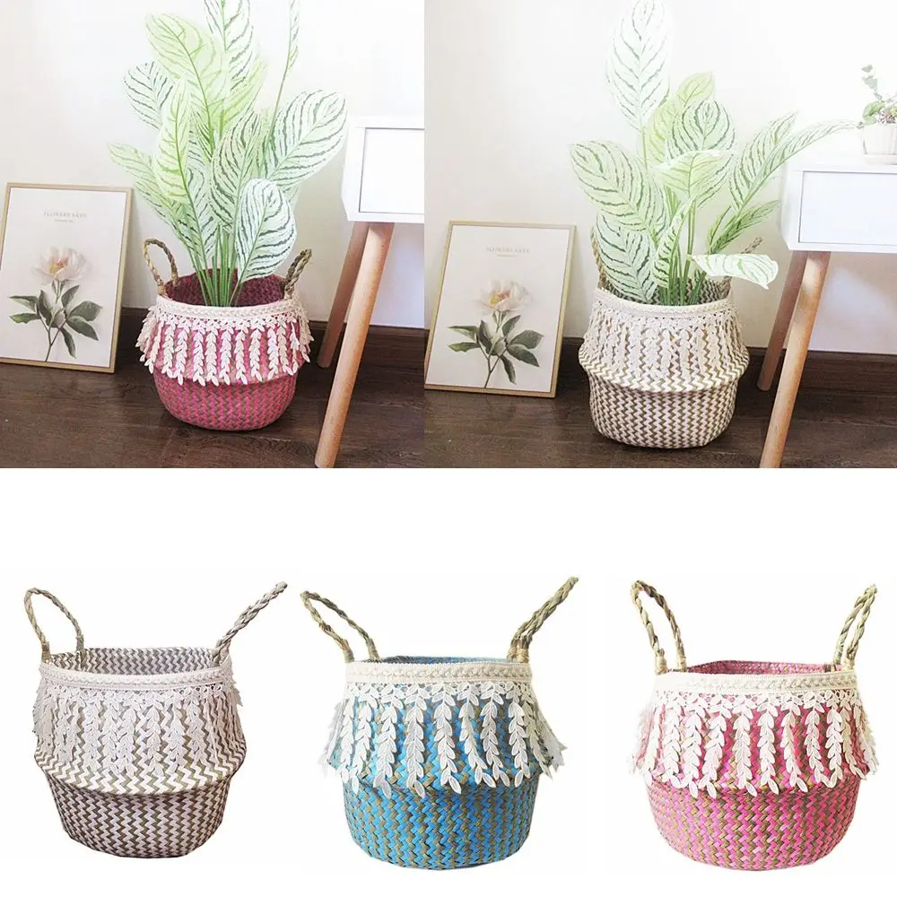 Fringe Edge Handmade Home Decor Shopping Bag Flower Hanging Pot Rattan Woven Belly Basket Storage
Fringe Edge Handmade Home Decor Shopping Bag Flower Hanging Pot Rattan Woven Belly Basket Storage