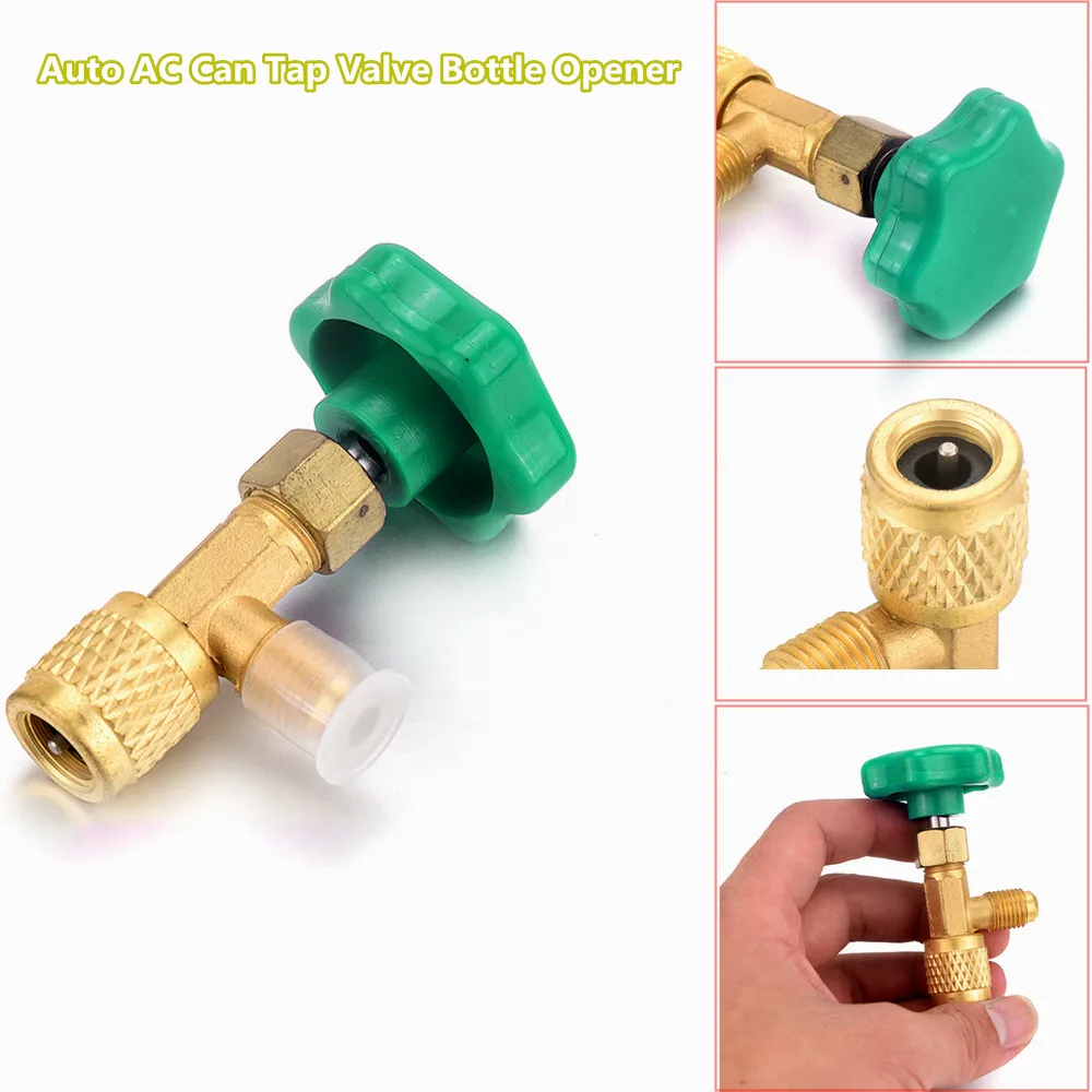 Car Air Conditioning Refrigeration 7/16-28UNF Auto AC Can Tap Valve Bottle Opener For R12 R22 Low Pressure Gas Refrigerant
Car Air Conditioning Refrigeration 7/16-28UNF Auto AC Can Tap Valve Bottle Opener For R12 R22 Low Pressure Gas Refrigerant
