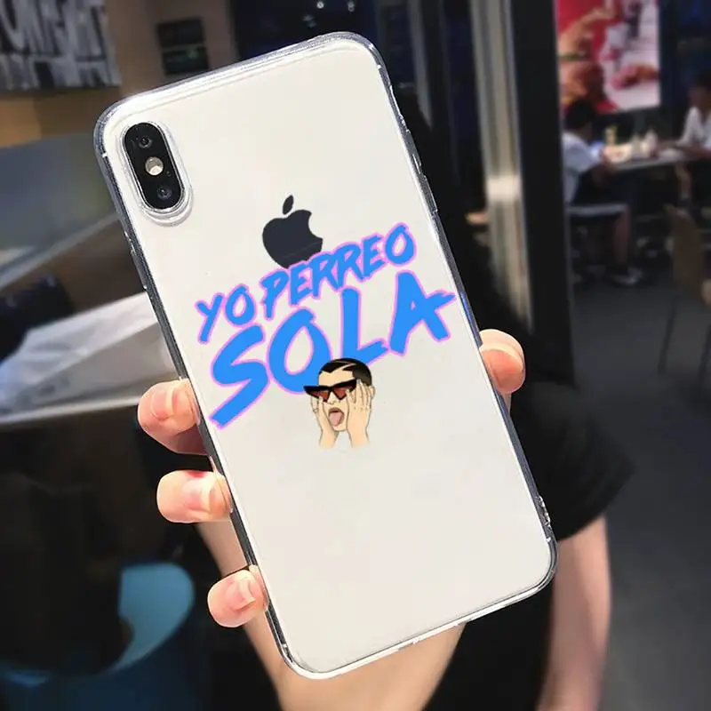 Yo Perreo Sola Bad Bunny Maluma Phone Case Transparent for iPhone 6 7 8 11 12 s mini pro X XS XR MAX Plus
Yo Perreo Sola Bad Bunny Maluma Phone Case Transparent for iPhone 6 7 8 11 12 s mini pro X XS XR MAX Plus