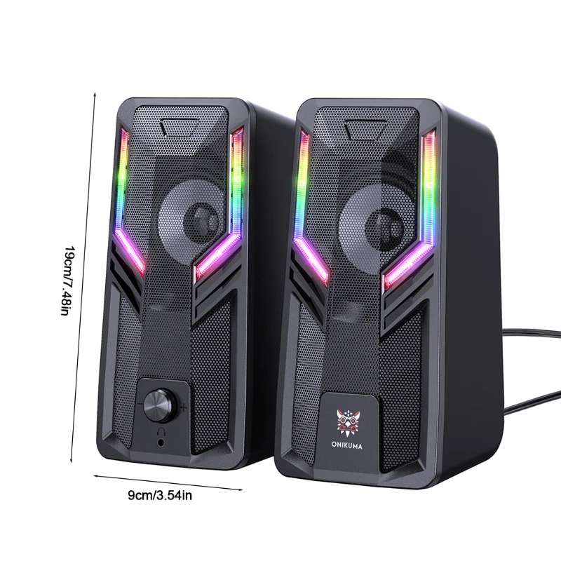 Music Soundtrack Booming Bass Sound Speaker 3.5mm Cable Widely Usage