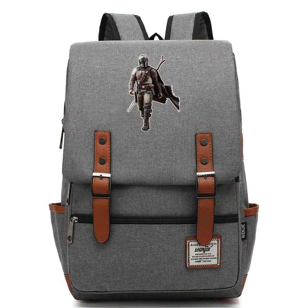 The Mandallorian Canvas Travel Backpack Star Warss Students Bag Gift for Kids
The Mandallorian Canvas Travel Backpack Star Warss Students Bag Gift for Kids