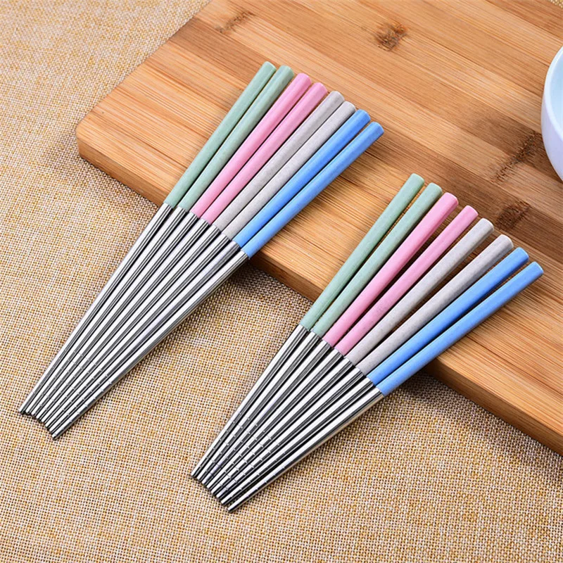 Zollor 1 Pair Wheat Straw stainless steel Chopstick Portable Travel ChopStick Reusable Food Sticks For Sushi Tableware
Zollor 1 Pair Wheat Straw stainless steel Chopstick Portable Travel ChopStick Reusable Food Sticks For Sushi Tableware