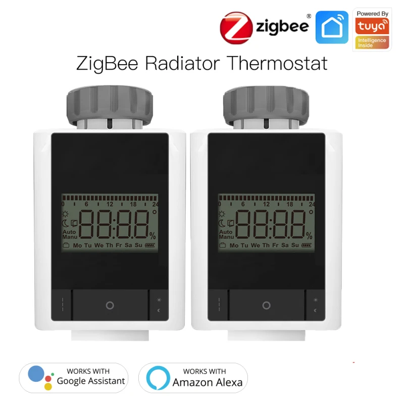 NEW Tuya ZigBee 3.0 Smart Thermostat Heater TRV Thermostatic Radiator Valve Voice Control Work With Alexa Google Home
NEW Tuya ZigBee 3.0 Smart Thermostat Heater TRV Thermostatic Radiator Valve Voice Control Work With Alexa Google Home