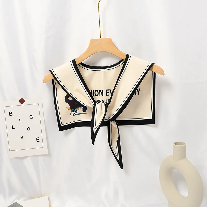 Summer Ice Silk Korean Style Fake Collars for Women Shirt Detachable Collars Shawls Girls Removable Scarves Neckwear Nep Kraagie
Summer Ice Silk Korean Style Fake Collars for Women Shirt Detachable Collars Shawls Girls Removable Scarves Neckwear Nep Kraagie