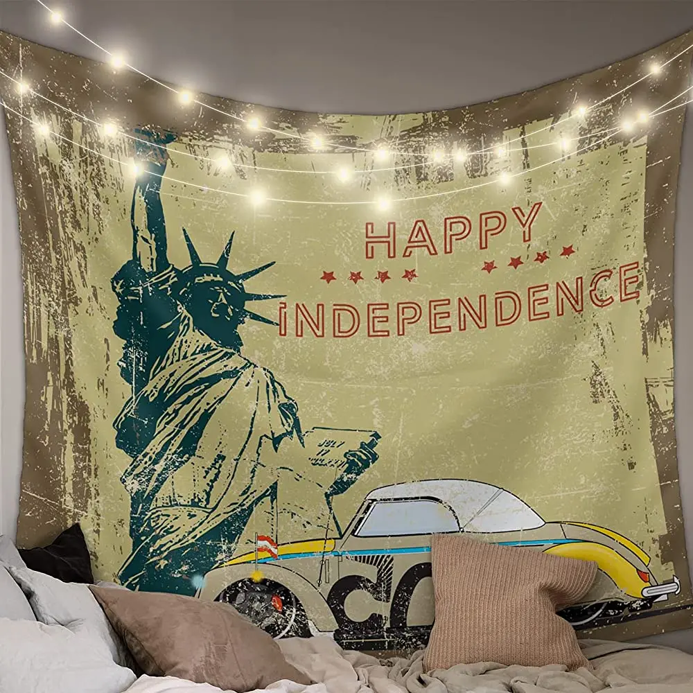 Настенный Гобелен KAROLA День Независимости американский флаг Статуя Свободы настенный гобелен для спальни искусство и дома
Настенный Гобелен KAROLA День Независимости американский флаг Статуя Свободы настенный гобелен для спальни искусство и дома