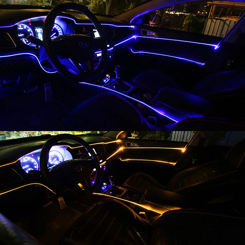 8M RGB Fiber Optic Car Interior Decorative Ambient Light App Sound Control LED Strip Cigarette Lighter Auto Atmosphere Lamp 12V
8M RGB Fiber Optic Car Interior Decorative Ambient Light App Sound Control LED Strip Cigarette Lighter Auto Atmosphere Lamp 12V
