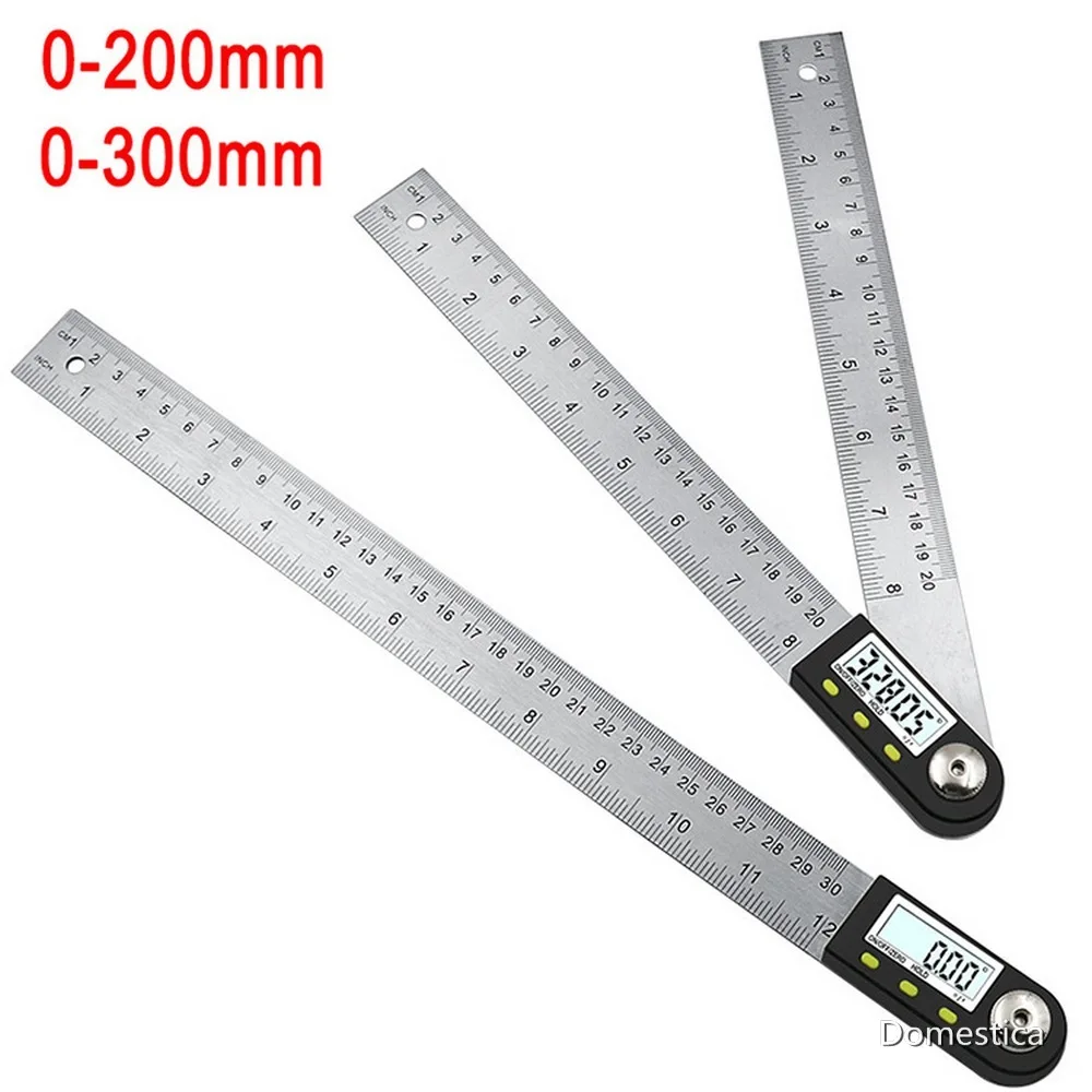 Digital Angle Ruler 0-200/300mm Stainless Steel Electronic Universal Angle Device 360 Degree Goniometer Inclinometer Tools New
Digital Angle Ruler 0-200/300mm Stainless Steel Electronic Universal Angle Device 360 Degree Goniometer Inclinometer Tools New