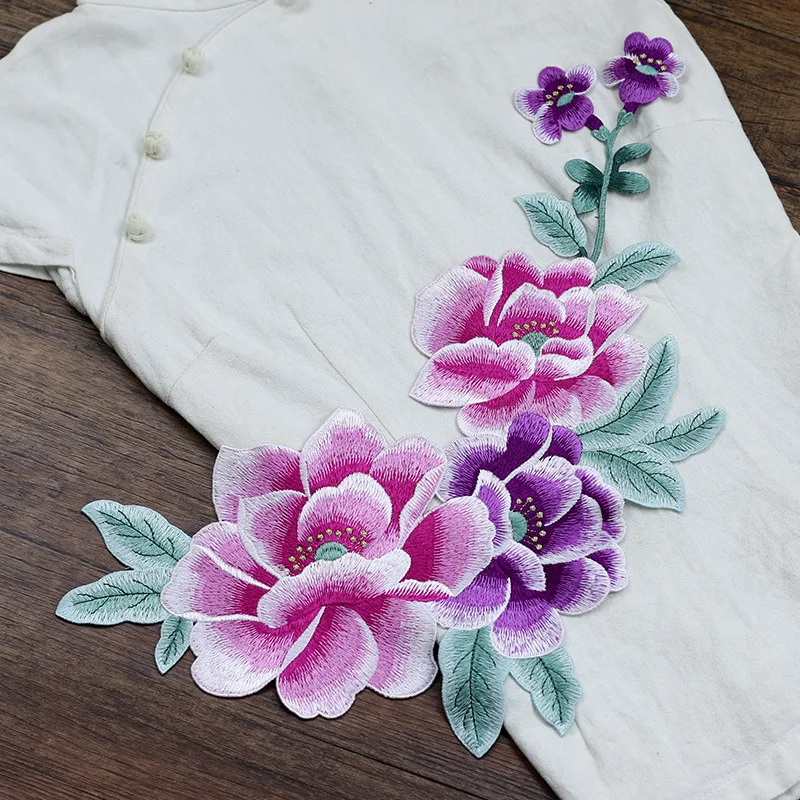 Peony Symmetrical Large Sew on Cloth Sticker Embroidery Patch Stickers DIY Sewing Patchwork Decoration for Trousers Dress Bag
Peony Symmetrical Large Sew on Cloth Sticker Embroidery Patch Stickers DIY Sewing Patchwork Decoration for Trousers Dress Bag