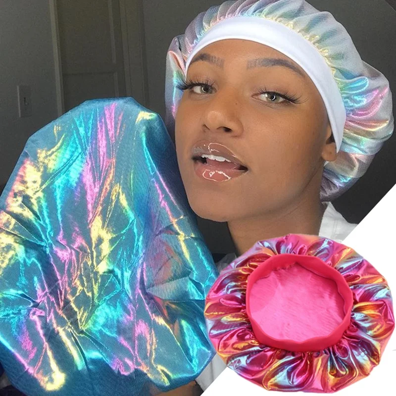 Women Laser Shower Caps Hat bathing High Elasticity Wide Side Sleeping Cap Hat Chemotherapy Cap Bath Caps bathroom supplies
Women Laser Shower Caps Hat bathing High Elasticity Wide Side Sleeping Cap Hat Chemotherapy Cap Bath Caps bathroom supplies