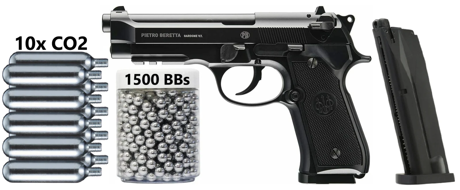 Umarex Beretta M92 A1 - Full-Auto Blowback .177 CO2 BB Gun Air Pistol - 310 FPS Wall Tin Sign Wall Poster
Umarex Beretta M92 A1 - Full-Auto Blowback .177 CO2 BB Gun Air Pistol - 310 FPS Wall Tin Sign Wall Poster