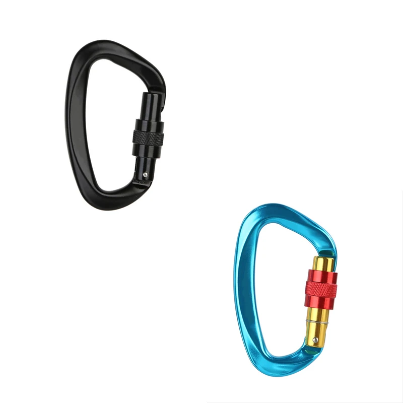 1pc/2pcs Professional Rock Climbing Carabiner 25KN D-Shape Screw Gates Lock Aluminum alloy Mountaineer Outdoor Equipment
1pc/2pcs Professional Rock Climbing Carabiner 25KN D-Shape Screw Gates Lock Aluminum alloy Mountaineer Outdoor Equipment