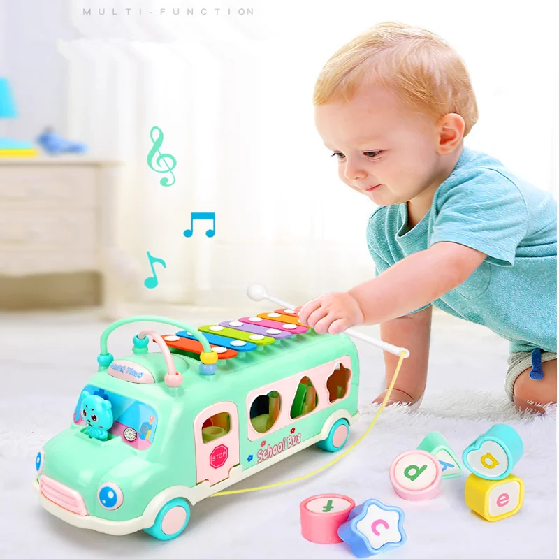 Multifunction Early Educational Car Toys Baby Learning Music 5 in 1 Bus Plastic Blocks Round Beads Kids Birthday Gift
Multifunction Early Educational Car Toys Baby Learning Music 5 in 1 Bus Plastic Blocks Round Beads Kids Birthday Gift