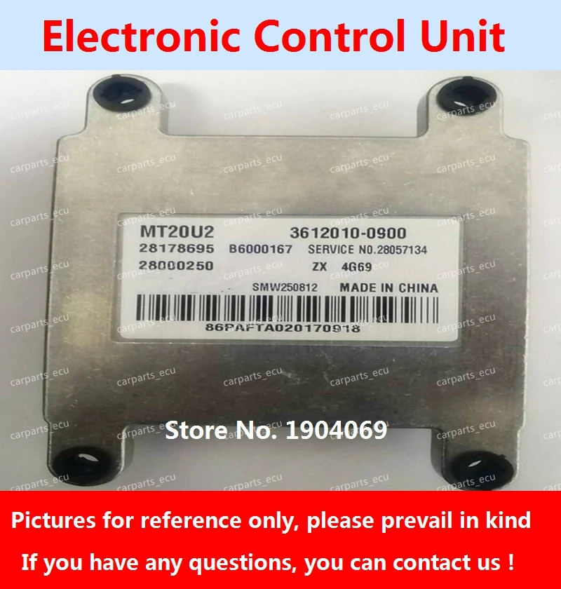 ECU MT20U2 3612010-0900 B6000167 28178695 For Zhongxing grandtiger/Changan Benben Car Engine Computer Board/28205581 3600010-37
ECU MT20U2 3612010-0900 B6000167 28178695 For Zhongxing grandtiger/Changan Benben Car Engine Computer Board/28205581 3600010-37