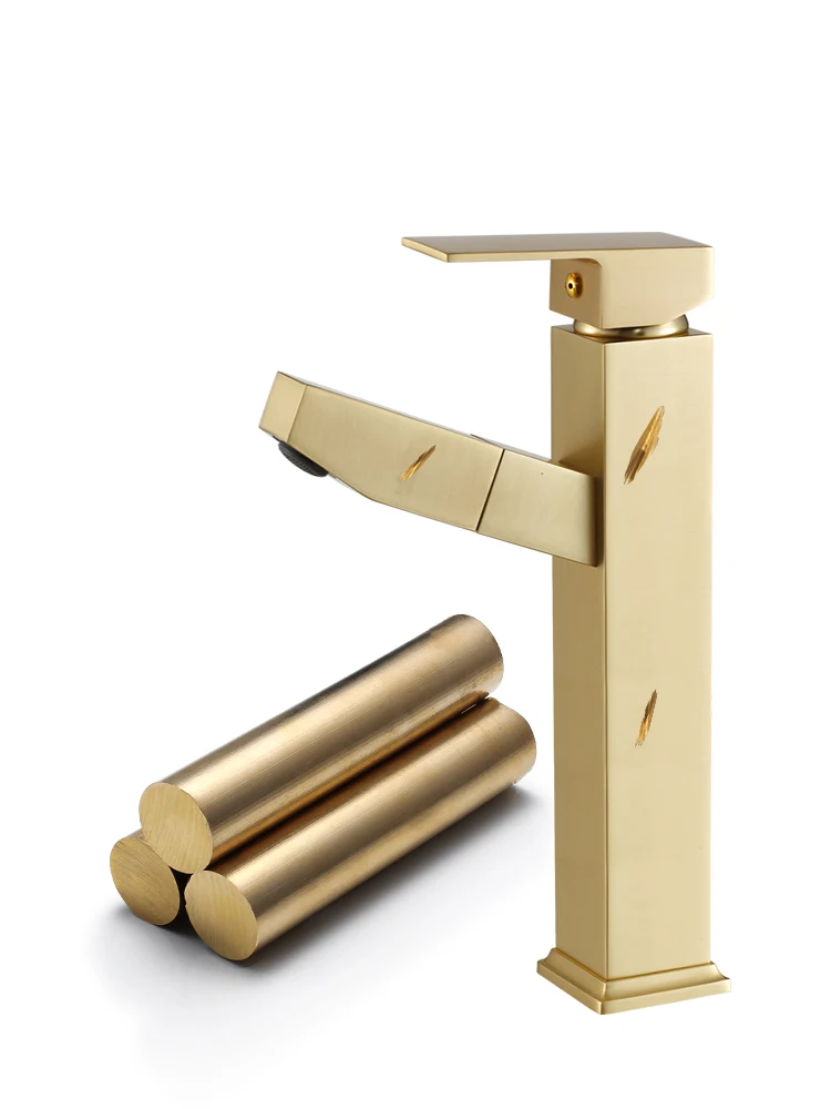 Golden Brushed Pull Out Faucet Washbasin Water Mixer Tap Hot Cold Water Basin Crane Tap Bathroom Tap Above Counter Basin Faucet
Golden Brushed Pull Out Faucet Washbasin Water Mixer Tap Hot Cold Water Basin Crane Tap Bathroom Tap Above Counter Basin Faucet