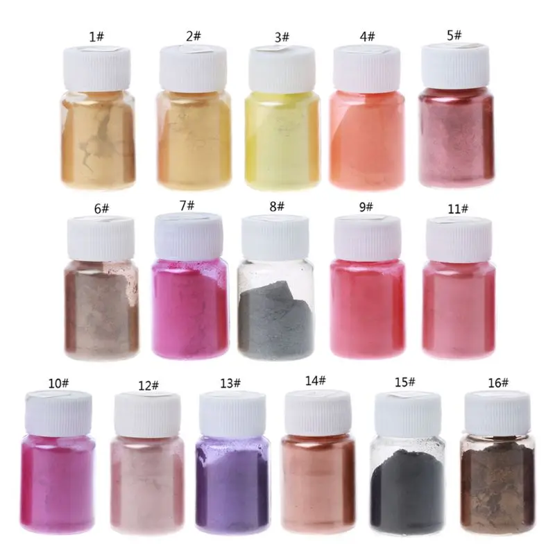 

32 Colors 10g Resin Colorant Powder Mica Pearlescent Pigments Kit Resin Dye Epoxy Resin DIY Color Toning Jewelry Making