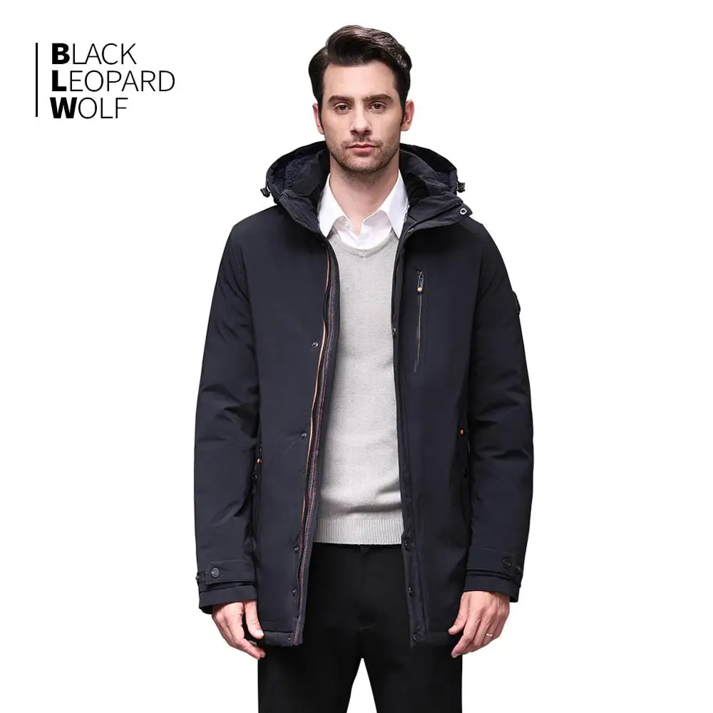 Blackleopardwolf 2019 Новое поступление зимняя куртка мужская парка аляска ветрозащитная