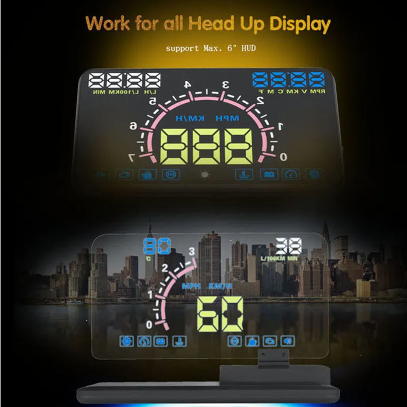 GEYIREN Universal H6 Smartphone Holder Car HUD head-up display Car-styling Phone Navigation gps hud for any cars car accesories
GEYIREN Universal H6 Smartphone Holder Car HUD head-up display Car-styling Phone Navigation gps hud for any cars car accesories
