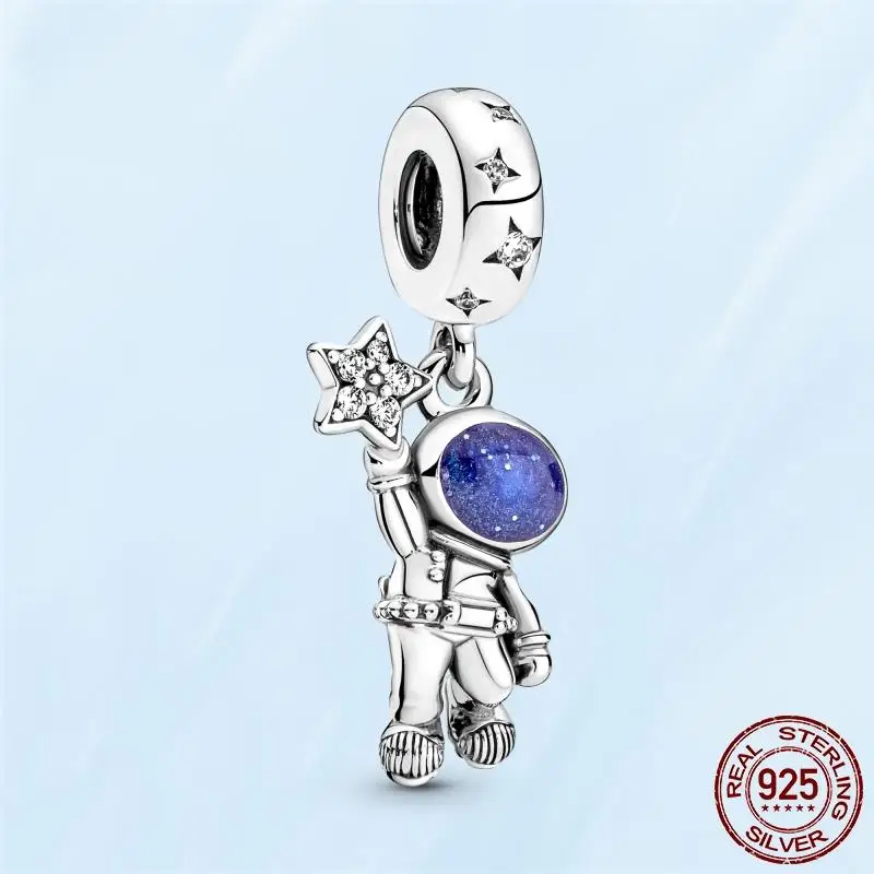 2021 New 925 Sterling Silver Traveling Galaxy Astronaut Charm Fit Original pan Bracelet and Necklace Womens Fashion Jewelry
2021 New 925 Sterling Silver Traveling Galaxy Astronaut Charm Fit Original pan Bracelet and Necklace Womens Fashion Jewelry