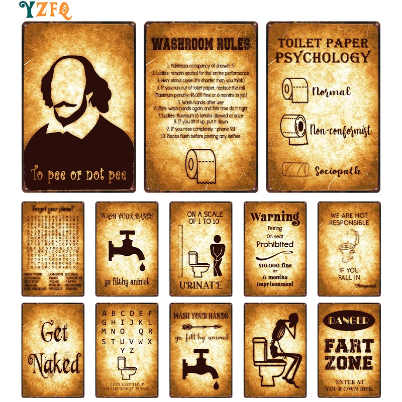 Toilet Rules Fun Metal Tin Sign Retro Plate Painting Cafe Garden Garage Living Room Home Decor Poster 30x20cm DU-12274B
Toilet Rules Fun Metal Tin Sign Retro Plate Painting Cafe Garden Garage Living Room Home Decor Poster 30x20cm DU-12274B