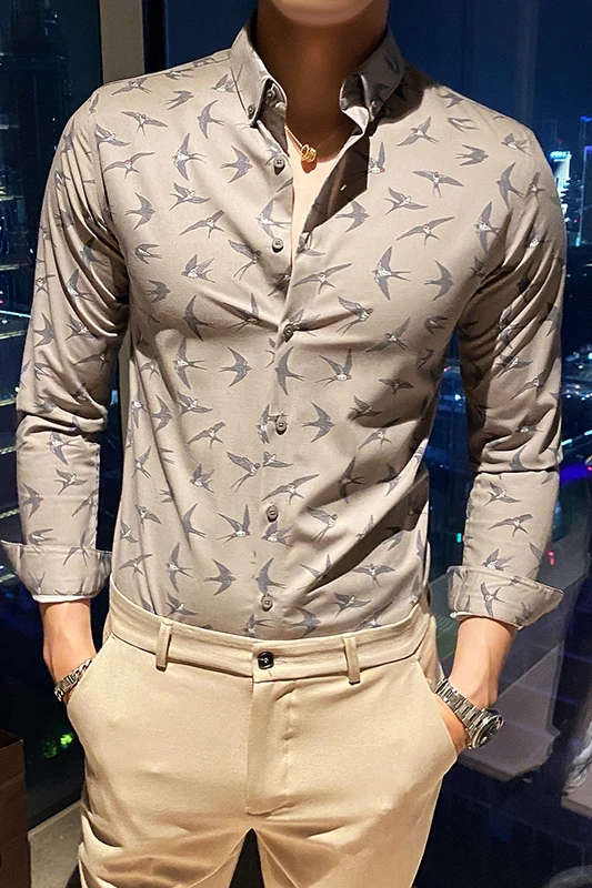 Floral High Quality Shirts Men Long Sleeve Business Formal Dress Shirt Casual Slim Fit Office Social Party Blouse Chemise Homme
Floral High Quality Shirts Men Long Sleeve Business Formal Dress Shirt Casual Slim Fit Office Social Party Blouse Chemise Homme