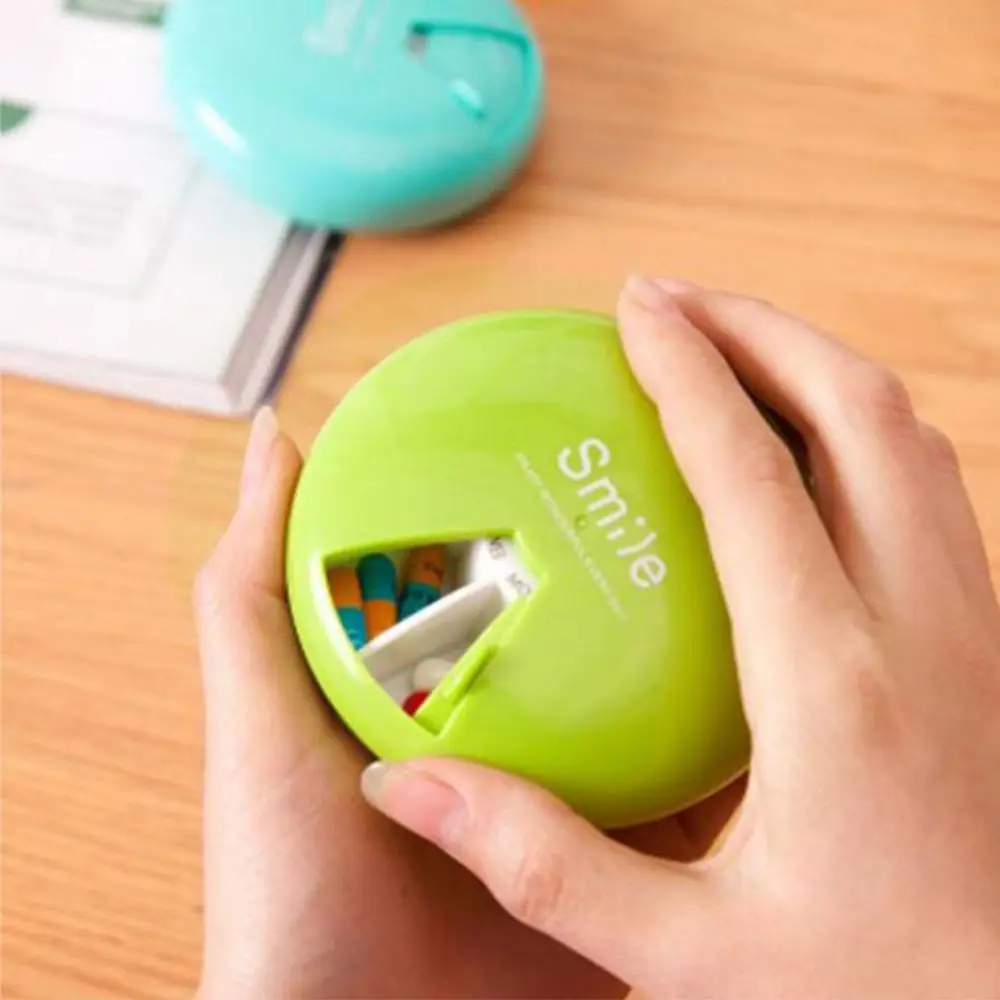 50% Hot Sale Portable Smile Letter Print Rotatable Pill Box Medicine Storage Case Container
50% Hot Sale Portable Smile Letter Print Rotatable Pill Box Medicine Storage Case Container