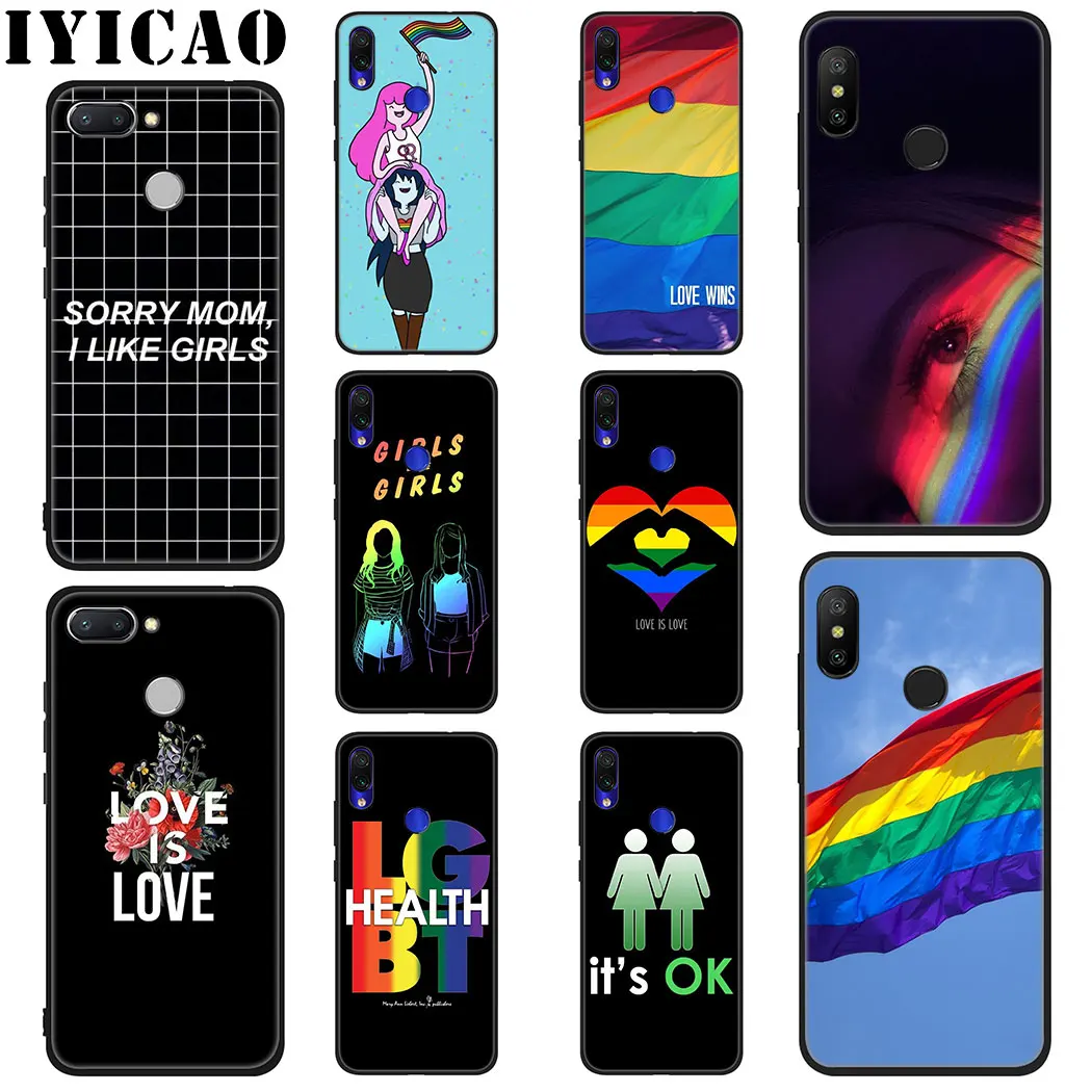 IYICAO LGBT Радуга фестиваль Прайд Мягкий силиконовый чехол для Xiaomi Redmi K20 6 Pro 7 7A 6A 5 Plus 5A