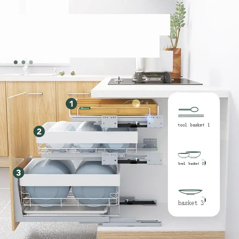 Organizador Corredera Mutfak Malzemeleri Stainless Steel Rack Cozinha Cuisine Kitchen Cabinet Cestas Para Organizar Basket 
Organizador Corredera Mutfak Malzemeleri Stainless Steel Rack Cozinha Cuisine Kitchen Cabinet Cestas Para Organizar Basket