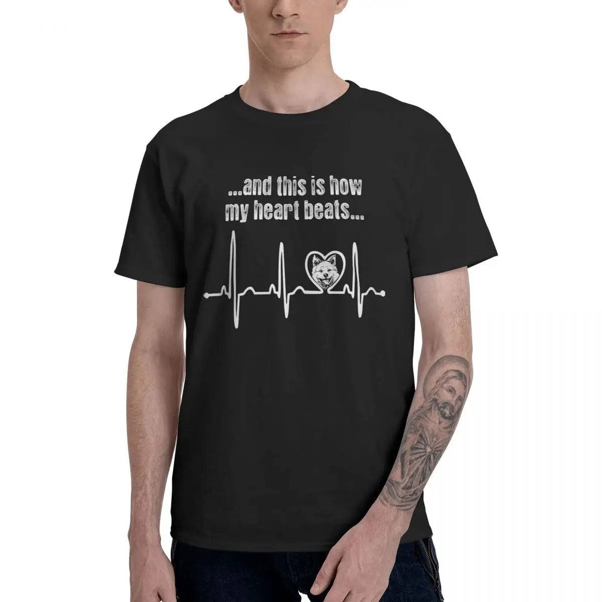 And This Is How My Heart Beats Akita Dog Aesthetic Clothes Men's Basic Short Sleeve T-Shirt Graphic Funny Cotton Tops
And This Is How My Heart Beats Akita Dog Aesthetic Clothes Men's Basic Short Sleeve T-Shirt Graphic Funny Cotton Tops