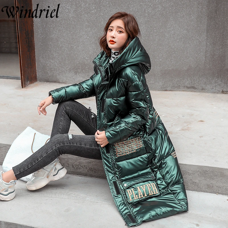Windriel Winter Coat Long Warm Parkas Women Green Fashion Letter Waterproof Jackets Female Cotton Padded Clothing Snow Wear
Windriel Winter Coat Long Warm Parkas Women Green Fashion Letter Waterproof Jackets Female Cotton Padded Clothing Snow Wear