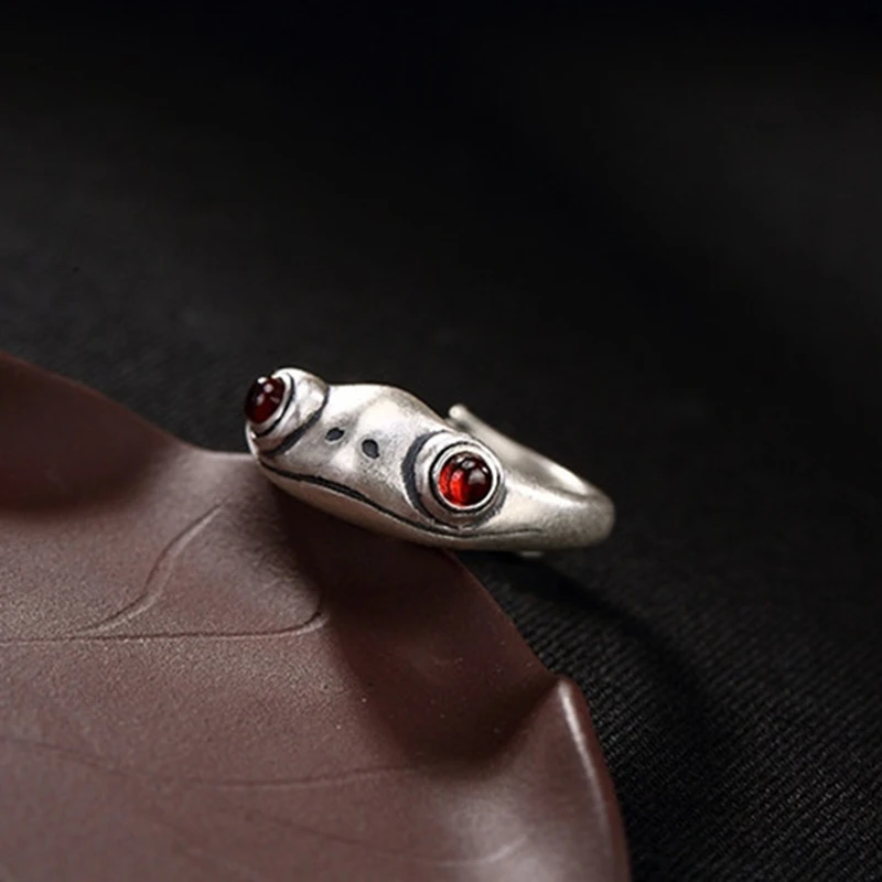 Vintage Frog Animal Ring Creative Ring Open Ring Jewelry S925 hand decoration ornaments for women men 
Vintage Frog Animal Ring Creative Ring Open Ring Jewelry S925 hand decoration ornaments for women men