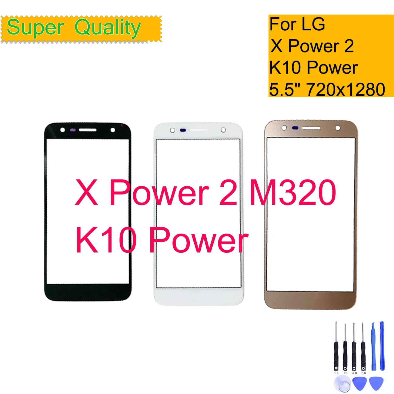 Сенсорная панель для LG X Power 2 M320 передняя внешняя стеклянная линза K10 SP320 Сменное