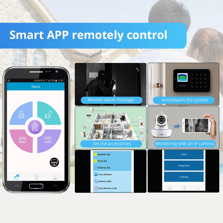 G18 Security Alarm System For The House Wireless GSM Alarm Anti - theft Motion Sensor App Remote Control Smart Home Kits
G18 Security Alarm System For The House Wireless GSM Alarm Anti - theft Motion Sensor App Remote Control Smart Home Kits