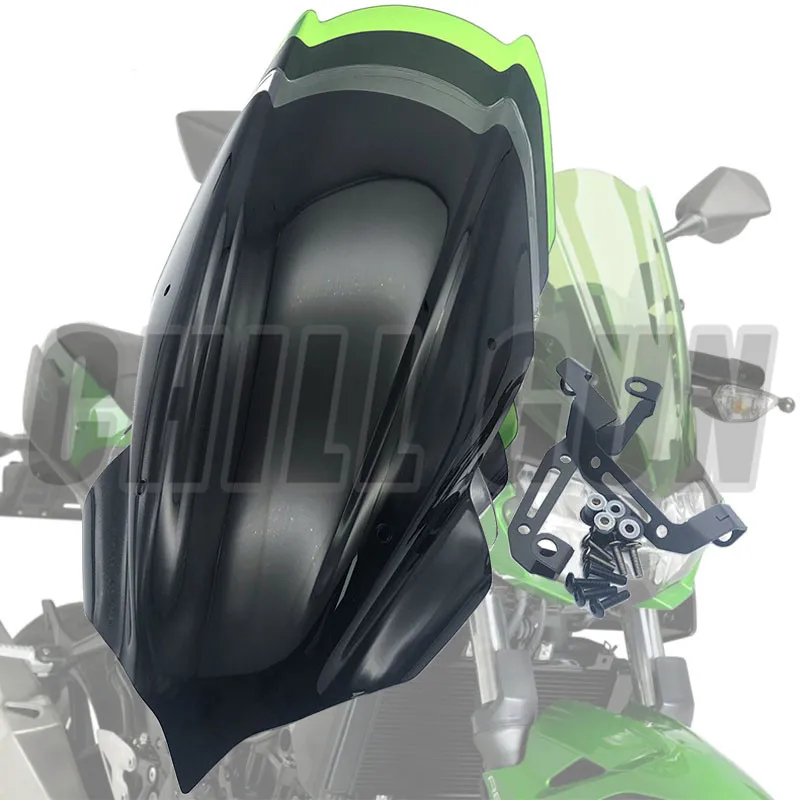 Дефлектор ветрового стекла для мотоциклов козырек KAWASAKI Z250 Z400 19 ' двойной