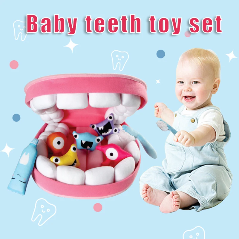 Plush Teeth Toy Set Soft Cosplay Play Props Creative Children's Early Education Toys Novelty Gift for Boys Girls MDJ998
Plush Teeth Toy Set Soft Cosplay Play Props Creative Children's Early Education Toys Novelty Gift for Boys Girls MDJ998