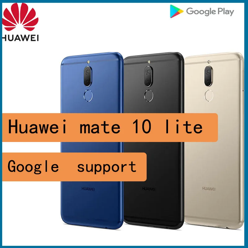 

celular Huawei Mate 10 Lite smartphone 4GB 64GB Kirin 659 16MP Rear Camera 3340 mAh Mobile Phones refurbished