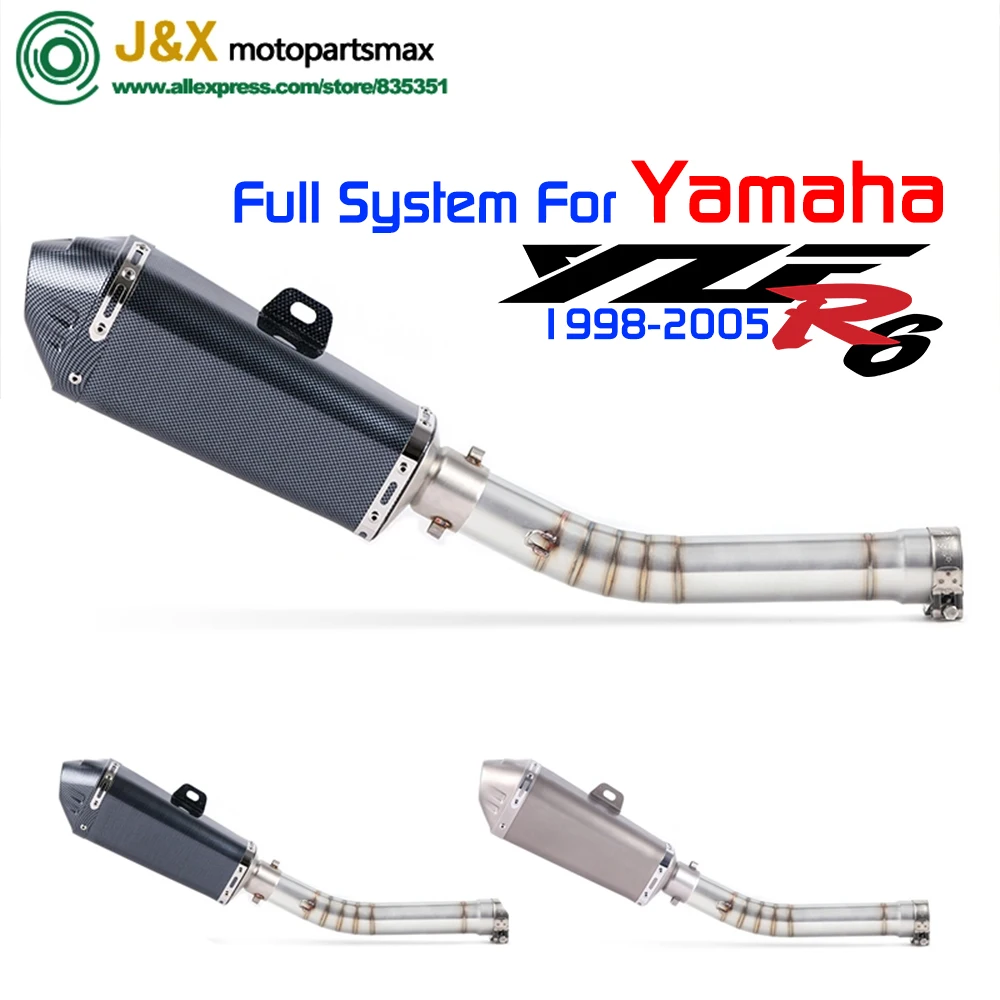 Slip On For Yamaha YZF 600 YZF-R6 R6 1998-2006 Exhaust Motorcycle Exhaust Escape Muffler Middle Front Link Pipe Full System
Slip On For Yamaha YZF 600 YZF-R6 R6 1998-2006 Exhaust Motorcycle Exhaust Escape Muffler Middle Front Link Pipe Full System