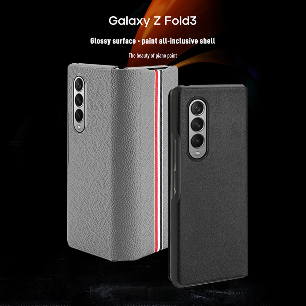 Real Cowhide Phone Protective Cover For Samsung Galaxy Z Fold 3 Luxury Flip Case For Galaxy Z Flip 3 Stripe Splicing Phone Cases
Real Cowhide Phone Protective Cover For Samsung Galaxy Z Fold 3 Luxury Flip Case For Galaxy Z Flip 3 Stripe Splicing Phone Cases