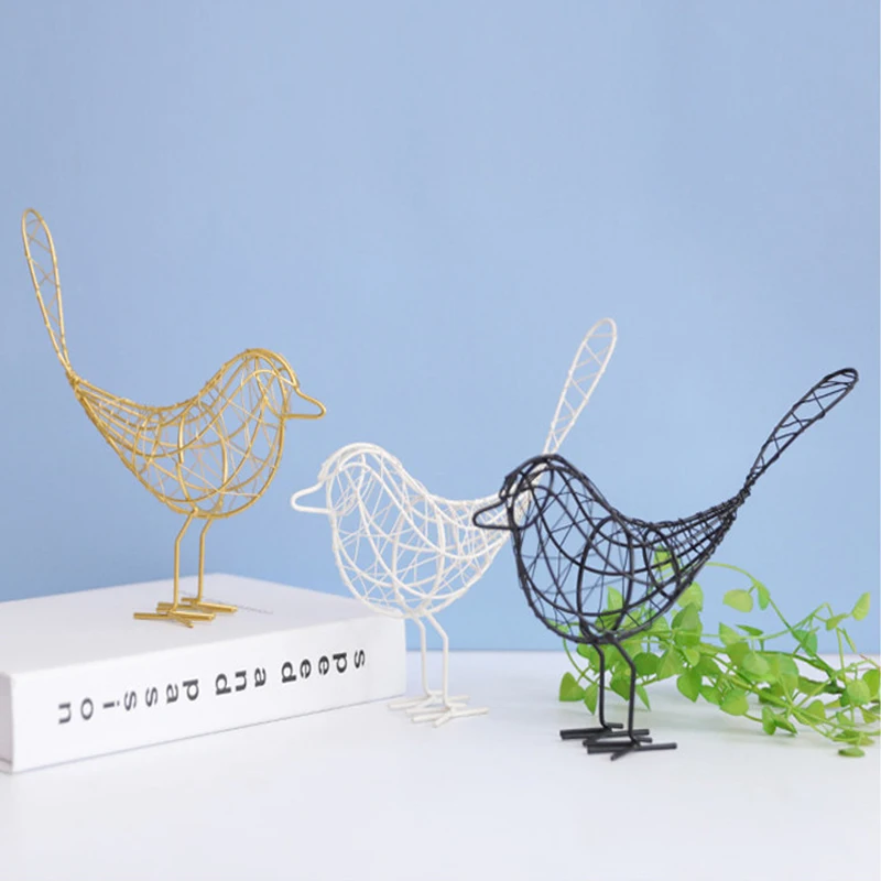 Metal Iron Bird Ornaments Figurines Abstract Bird Animal Figurine Home Decoration Handmade Art Craft Accessories
Metal Iron Bird Ornaments Figurines Abstract Bird Animal Figurine Home Decoration Handmade Art Craft Accessories