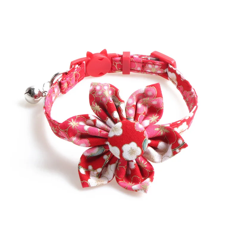 National Style Cat Collar Leather PU Designer Flower Adjustable Safety Buckle Collar for Cat Medium and Small Dogs Accessories
National Style Cat Collar Leather PU Designer Flower Adjustable Safety Buckle Collar for Cat Medium and Small Dogs Accessories