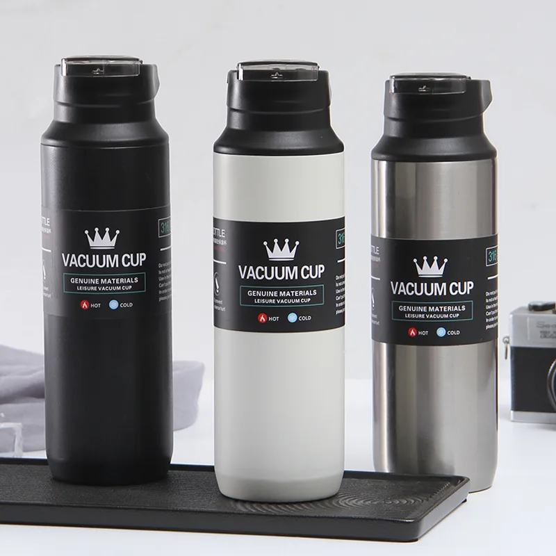 500Ml Stainless Steel Sport Cup Vacuum Thermos Insulation Cold Preservation Coffee Mug Push-open Lid Business Trip Water Bottle
500Ml Stainless Steel Sport Cup Vacuum Thermos Insulation Cold Preservation Coffee Mug Push-open Lid Business Trip Water Bottle