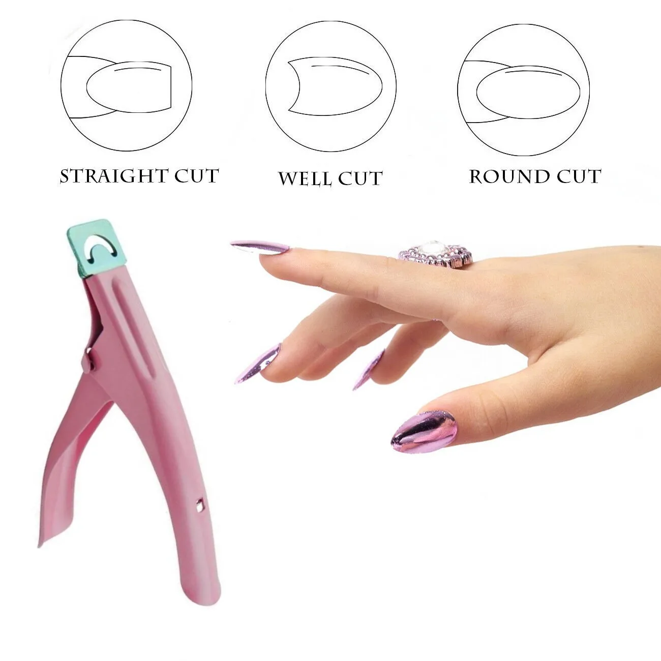 Manicure Nail Edge Cutter Stainless Steel Nail Clipper for Acrylic Nails Fake Nail Cutter Artificial Fingernail Cutter False
Manicure Nail Edge Cutter Stainless Steel Nail Clipper for Acrylic Nails Fake Nail Cutter Artificial Fingernail Cutter False