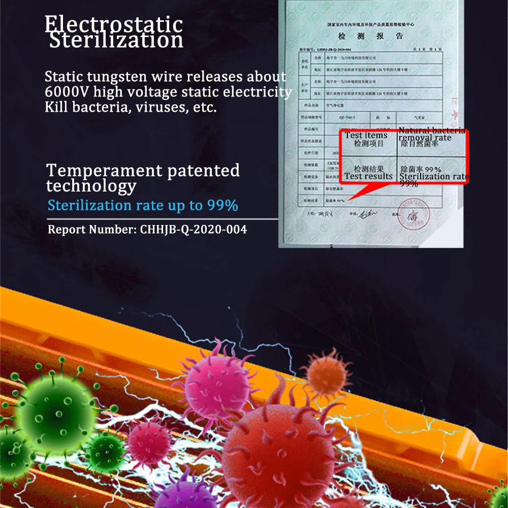 LIANGU 99% Sterilization Rate Air Purifier Car and Household Negative Ion Removal of Formaldehyde ESP Electrostatic Air Cleaner
LIANGU 99% Sterilization Rate Air Purifier Car and Household Negative Ion Removal of Formaldehyde ESP Electrostatic Air Cleaner