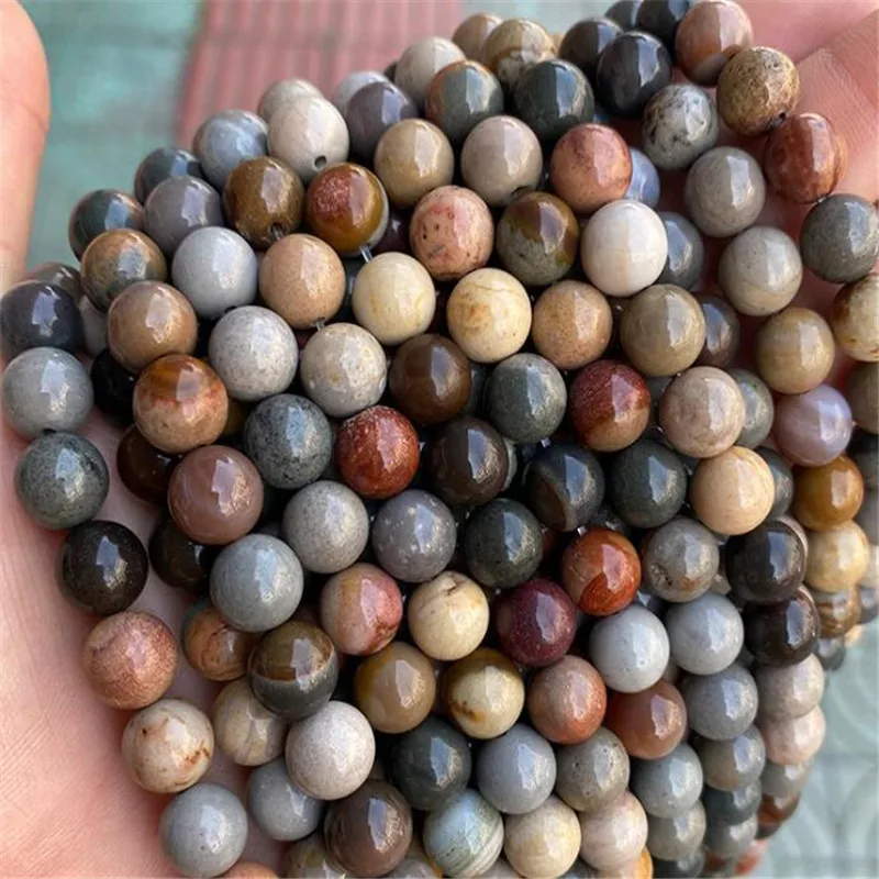 Natural American picture stone loose beads smooth 4/6/8/10/12mm DIY woman bracelet necklace ear stud Jewelry accessories beads
Natural American picture stone loose beads smooth 4/6/8/10/12mm DIY woman bracelet necklace ear stud Jewelry accessories beads