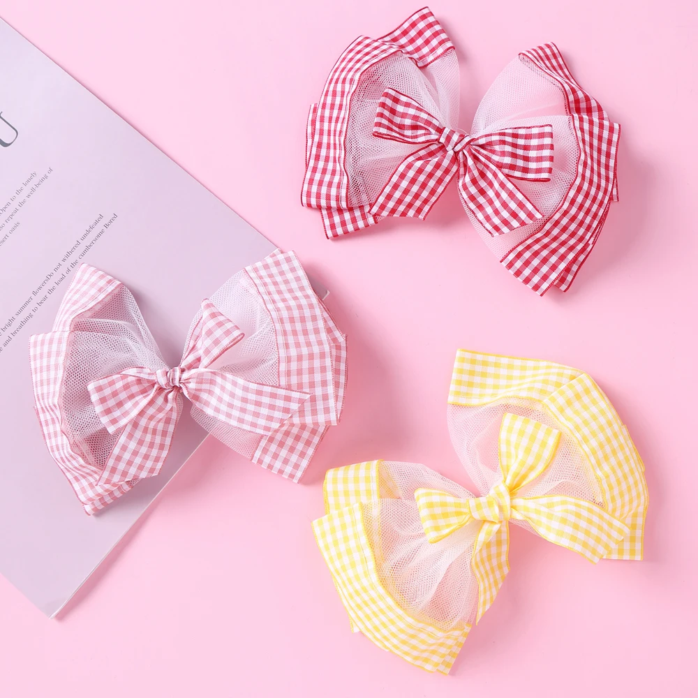 Lace Baby Hairpins Girls Big Bows Hair Clip For Children Plaid Barrettes Infant Handmade Hairgrips Kids Party Hair Accessories
Lace Baby Hairpins Girls Big Bows Hair Clip For Children Plaid Barrettes Infant Handmade Hairgrips Kids Party Hair Accessories