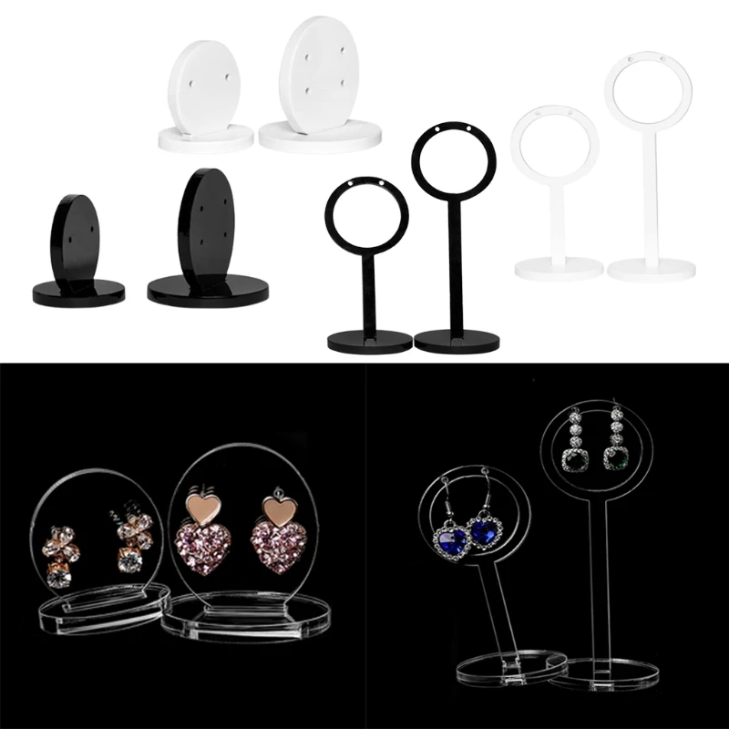 2 Pcs/Set Earrings Holder Shelf Jewelry Display Show Rack Stand Charms Professional Showcase Earring Storage Organizer
2 Pcs/Set Earrings Holder Shelf Jewelry Display Show Rack Stand Charms Professional Showcase Earring Storage Organizer