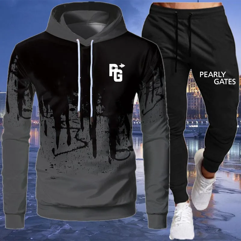 2021 New Men's Fashion PG Logo Print Hoodie + Pants Men's Tracksuit Solid Color Sweatshirt Sports Pants Suit (4 Colors) S-4XL
2021 New Men's Fashion PG Logo Print Hoodie + Pants Men's Tracksuit Solid Color Sweatshirt Sports Pants Suit (4 Colors) S-4XL