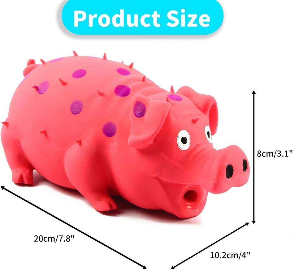 Cute Pig Dog Toy Squeaky Sound Interactive Play Toy For Small Large Dog Rubber Chew Bite Pet Toy Puppy Dog Game Pink Yellow
Cute Pig Dog Toy Squeaky Sound Interactive Play Toy For Small Large Dog Rubber Chew Bite Pet Toy Puppy Dog Game Pink Yellow
